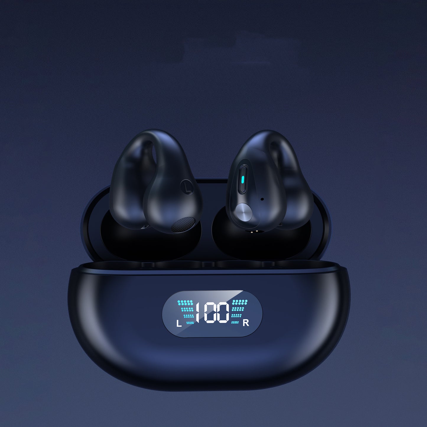 Bone Conduction TWS Earbuds – Bluetooth 5.3, HiFi Bass, Touch Control