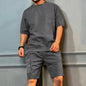 Men's Workwear Multi-pocket Shorts Tracksuit