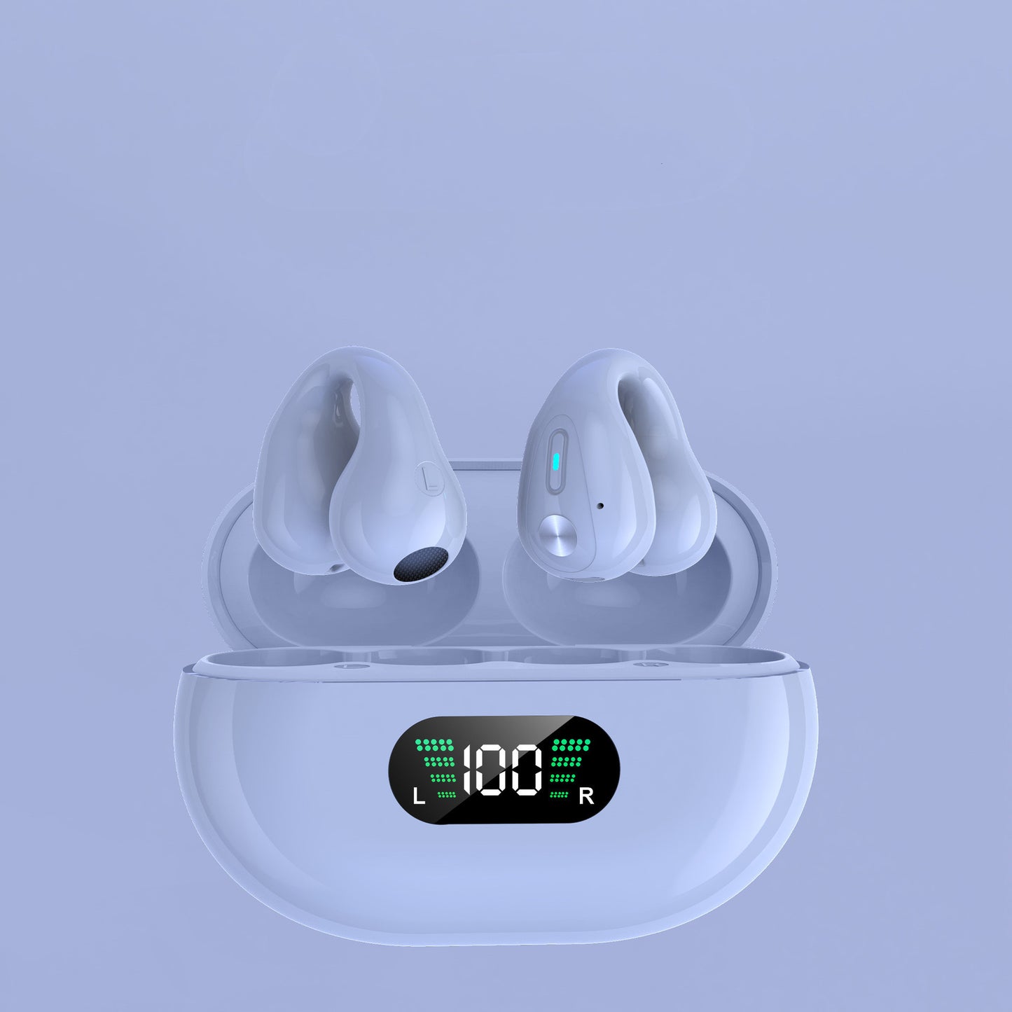 Bone Conduction TWS Earbuds – Bluetooth 5.3, HiFi Bass, Touch Control