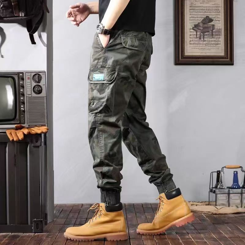Men's Camouflage Cargo Pants – Casual Loose Fit with Pockets