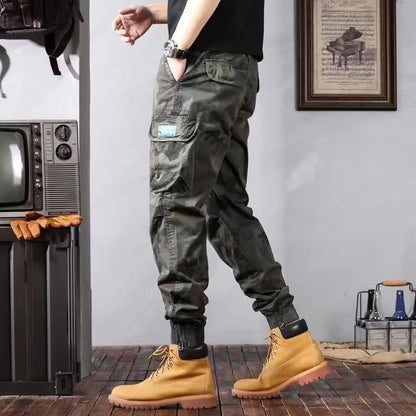 Men's Camouflage Cargo Pants – Casual Loose Fit with Pockets