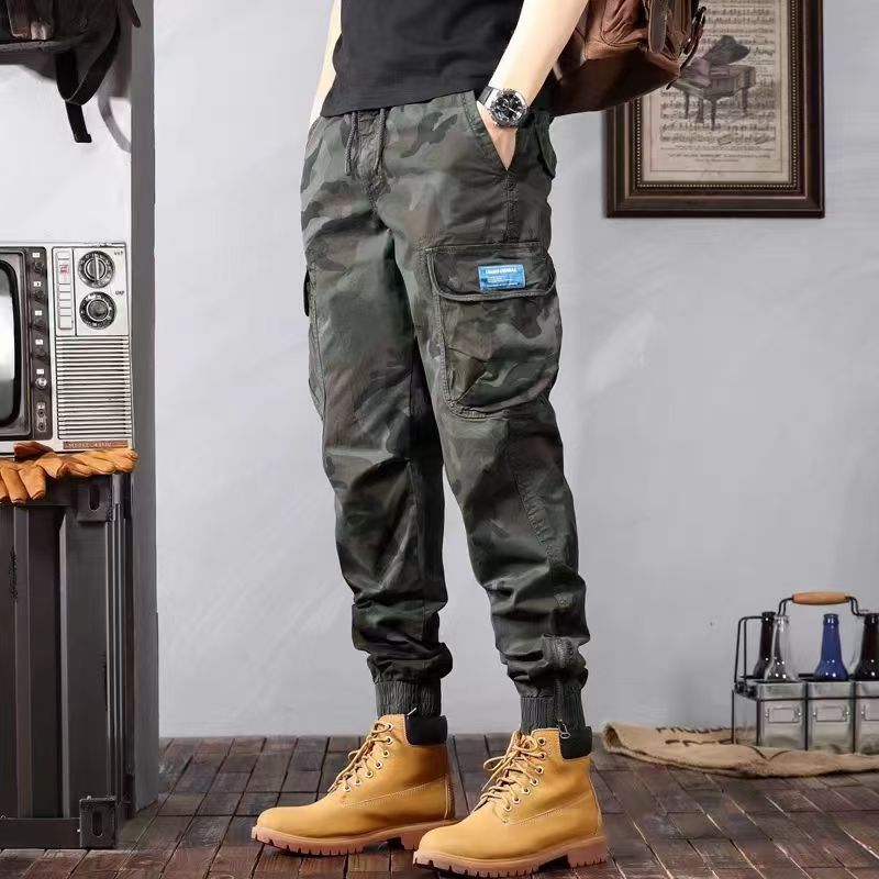 Men's Camouflage Cargo Pants – Casual Loose Fit with Pockets