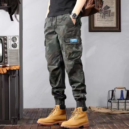 Men's Camouflage Cargo Pants – Casual Loose Fit with Pockets