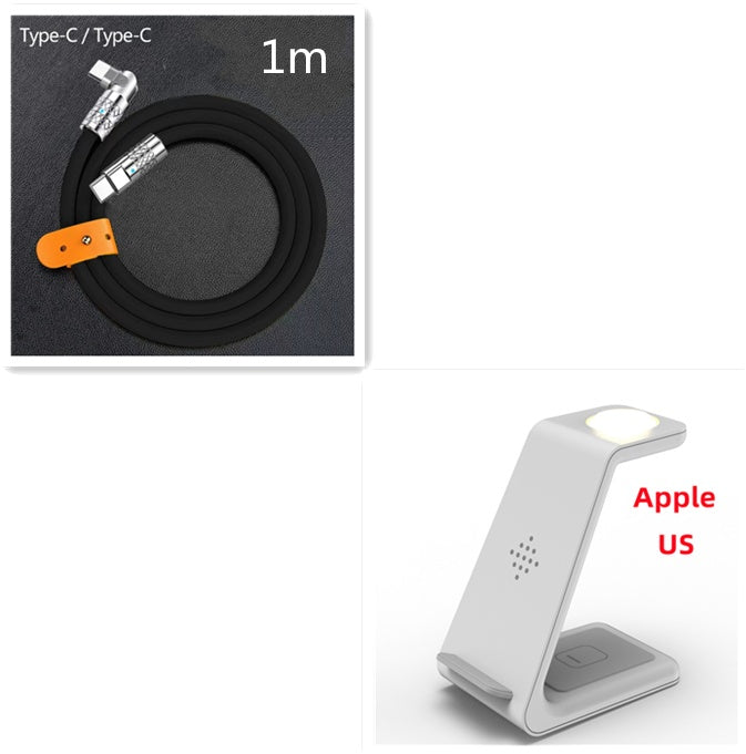 3-in-1 Wireless Charging Station – Fast Charger Dock & Phone Stand