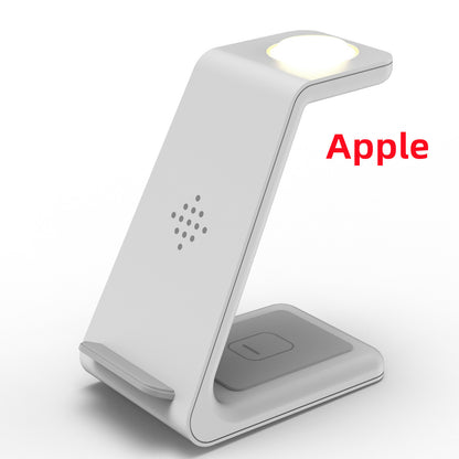 3-in-1 Wireless Charging Station – Fast Charger Dock & Phone Stand