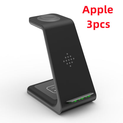 3-in-1 Wireless Charging Station – Fast Charger Dock & Phone Stand