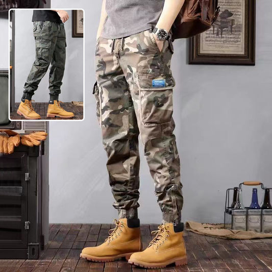 Men's Camouflage Cargo Pants – Casual Loose Fit with Pockets