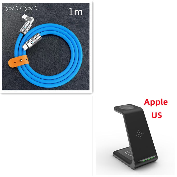 3-in-1 Wireless Charging Station – Fast Charger Dock & Phone Stand