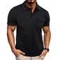 Men's Summer Polo Shirt with Pockets – Casual Short Sleeve Top