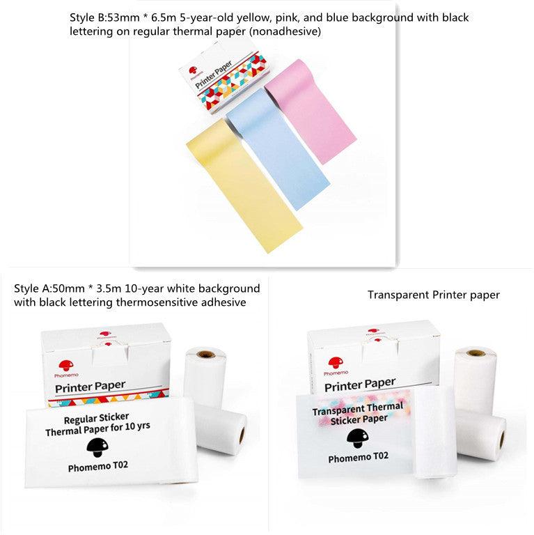 Mini Bluetooth Thermal Label & Photo Printer – Portable & Wireless