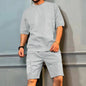Men's Workwear Multi-pocket Shorts Tracksuit