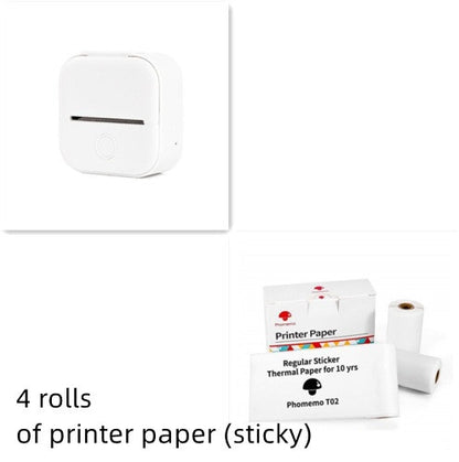 Mini Bluetooth Thermal Label & Photo Printer – Portable & Wireless
