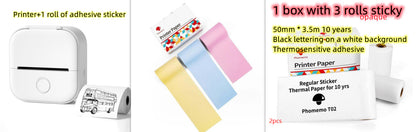 Mini Bluetooth Thermal Label & Photo Printer – Portable & Wireless