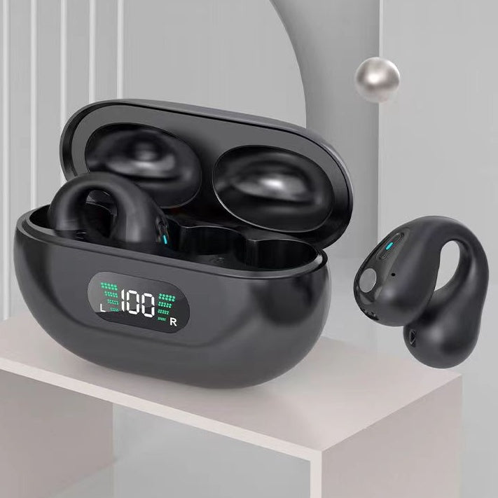 Bone Conduction TWS Earbuds – Bluetooth 5.3, HiFi Bass, Touch Control