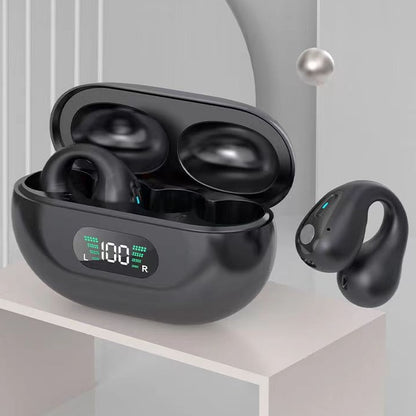 Bone Conduction TWS Earbuds – Bluetooth 5.3, HiFi Bass, Touch Control